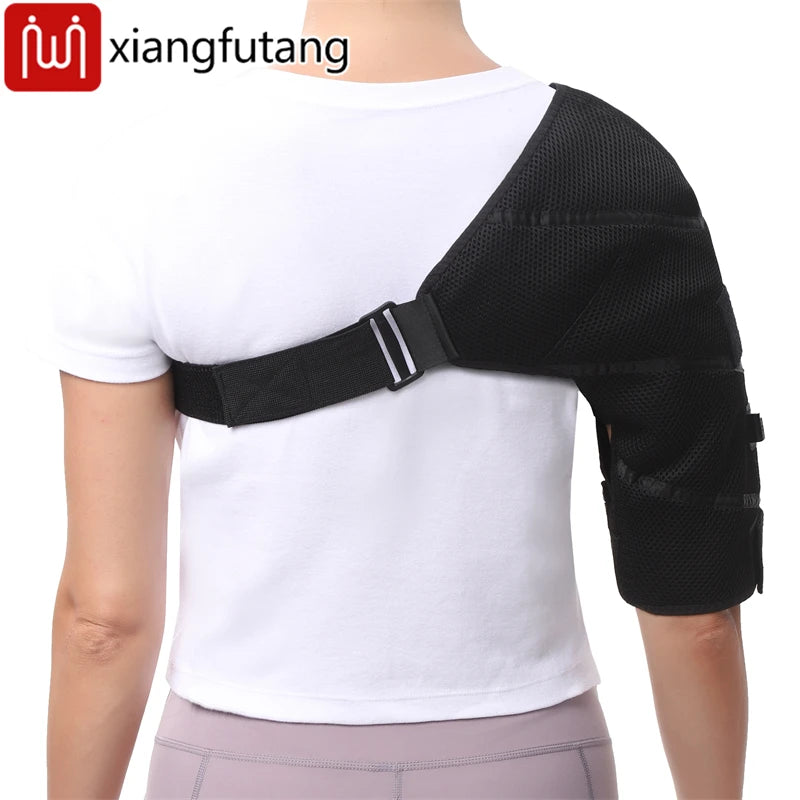 Electric Heated Shoulder Massage Pad – Vibration Wrap with 3 Modes for Fatigue & Joint Relief