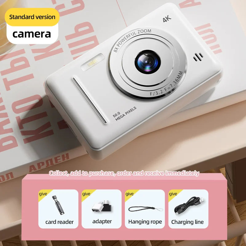 Retro Digital Camera with SD Card Storage