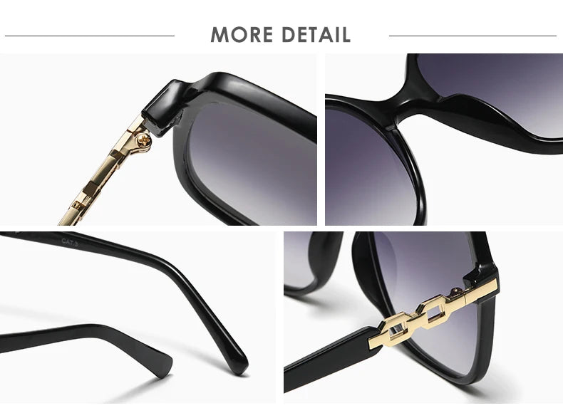 Women's Fashion Square Cycling Sunglasses | Big Frame Colorful Gradient Outdoor Shades