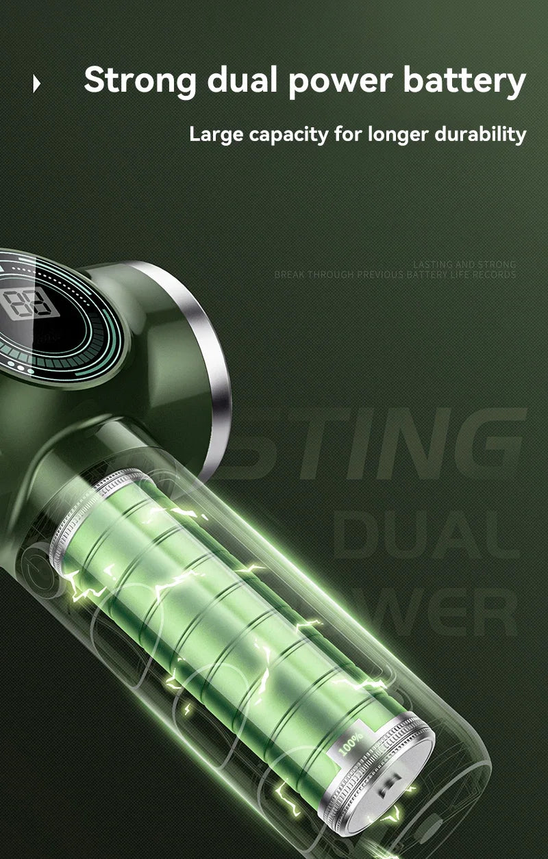Rechargeable handheld vacuum cleaner with digital battery power display for convenient charge monitoring