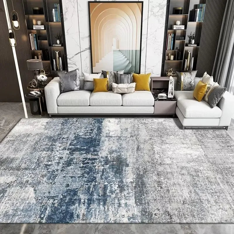 Nordic Geometric Large Area Rug – Washable Non-Slip Carpet for Living Room & Bedroom