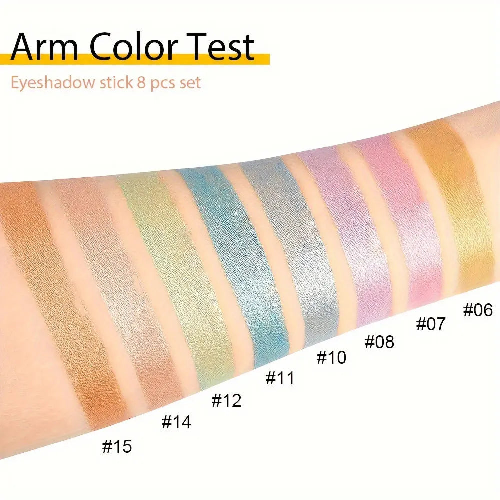 16-Color Pearlescent Glitter Eyeliner Set — Waterproof Long-Lasting