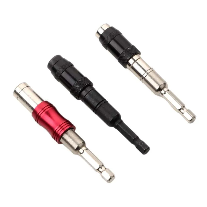 Never Drop a Screw Again. — 1/4" Hex Magnetic Ring Screwdriver Bit Holder | Extension Rod, Quick Change, Drive Guide, 5 Colors