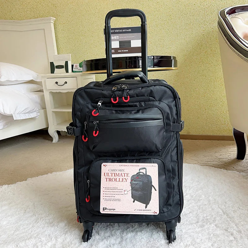 Wheeled Laptop Backpack – Waterproof Cabin Travel Bag