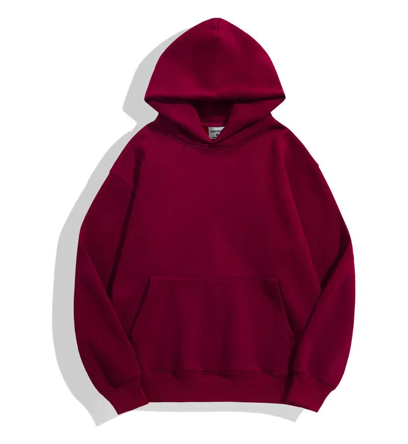 Men's Heavy Cotton Hoodie Sweatshirt — Premium Heavyweight Pullover
