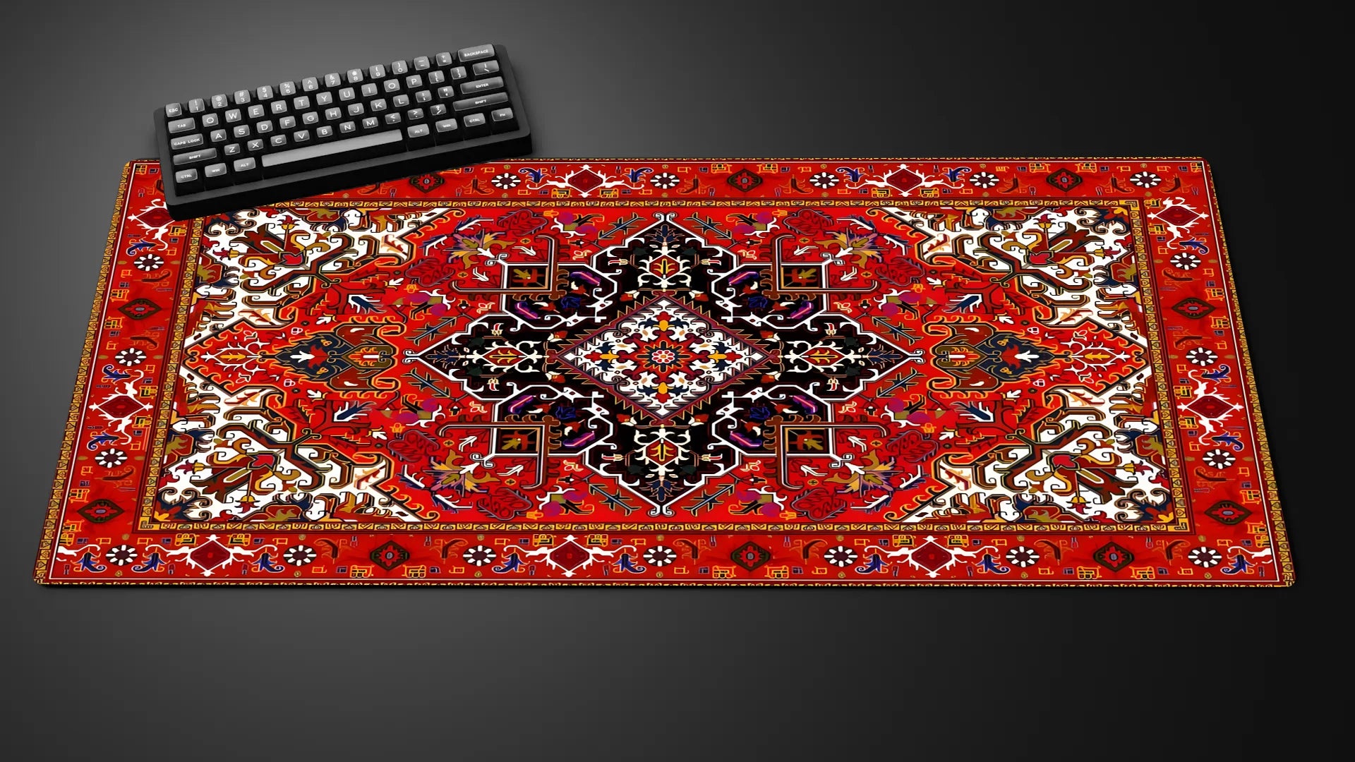 Persian Rug XXL Gaming Mouse Pad — Large Vintage-Style Desk Mat