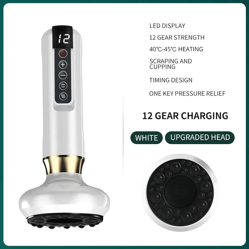 Electric Vacuum Cupping Device – Anti-Cellulite Body Massager with Guasha & Infrared Heat