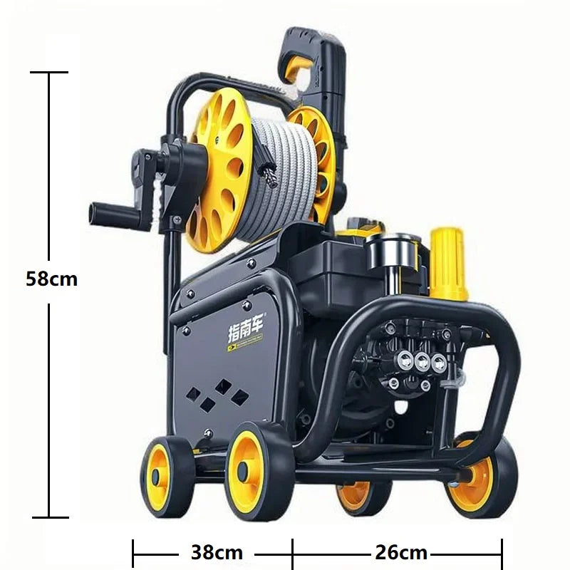 250 Bar High-Pressure Car Washer – 2000W, Foam Cannon, 35m Hose, IPX5, Pressure Gauge