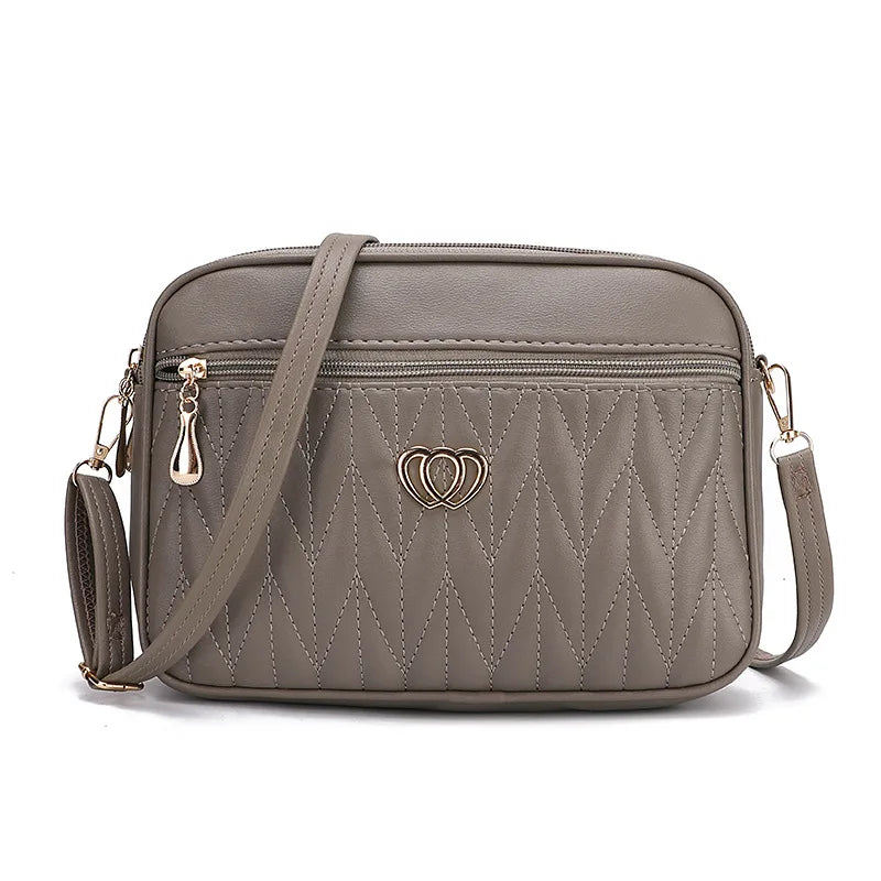 Soft PU Alligator Flap Crossbody Bag – Tassel Shoulder Purse for Women