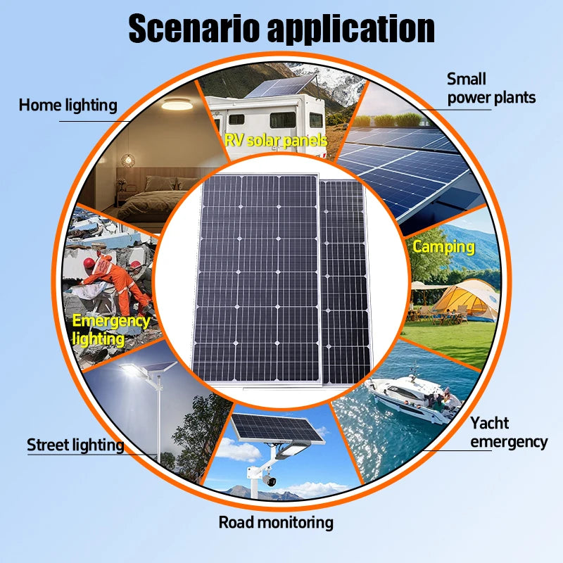 3000W Ultra High Power Solar Panel – 12V/24V Efficient Charging for Home, Camping & Off-Grid