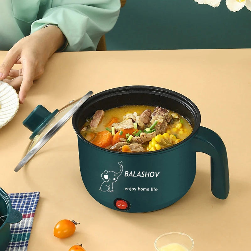 Mini Electric Rice Cooker — Non-Stick, Single or Double Layer, 1.8L for Home Use