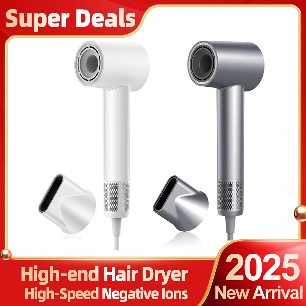 ABIR SU9 High-Speed Hair Dryer – 200M Negative Ions, 360° Magnetic Nozzle, 1600W, Low Noise