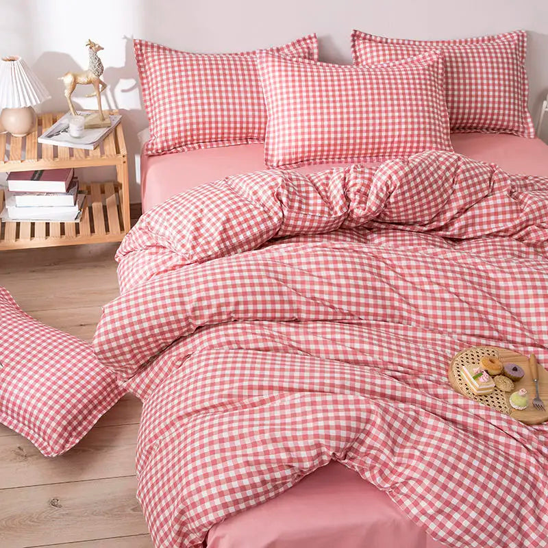 Microfiber Reactive Print Bedding Set – Duvet Cover, Flat Sheet & Pillowcases, 16 Patterns & 5 Sizes