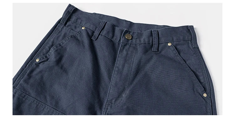 Double Knee Canvas Work Pants – Men's Heavyweight Cotton Carpenter Pants