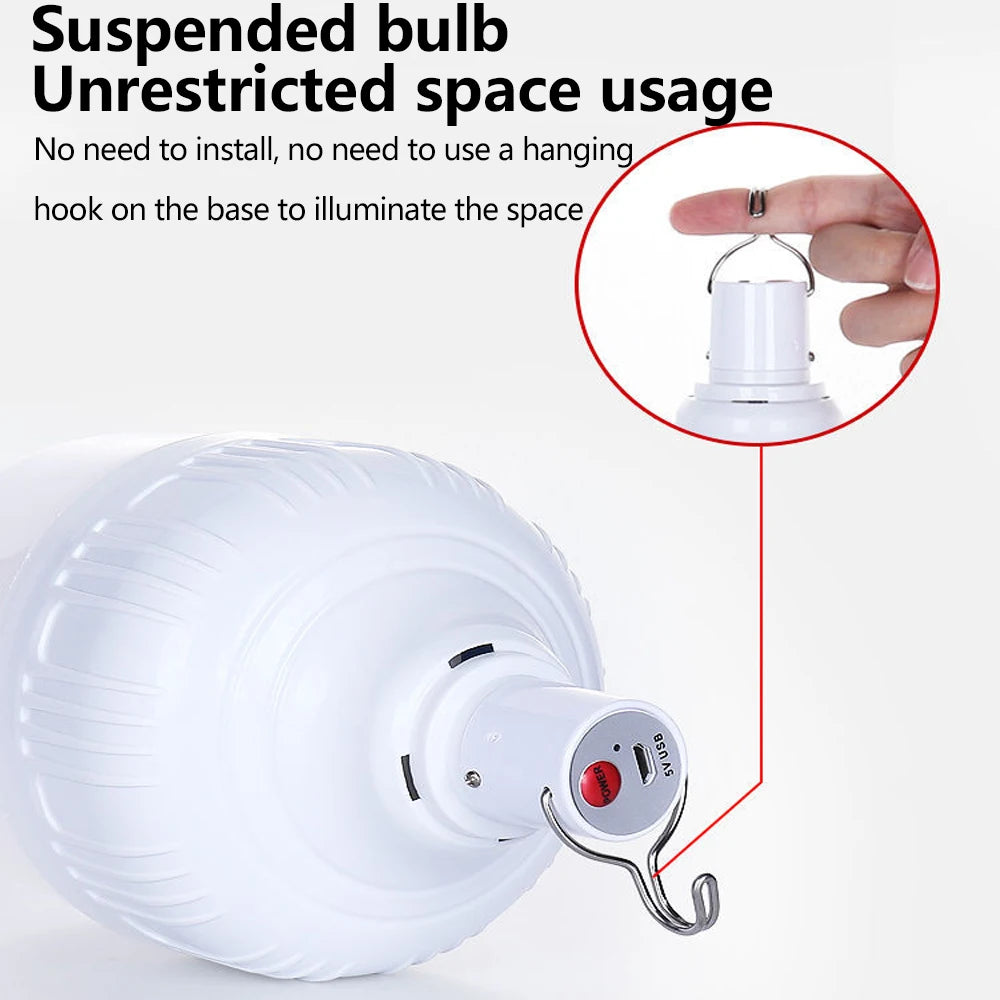USB Rechargeable LED Emergency Lantern – Multifunctional Portable Camping Light for BBQ, Outdoor & Home
