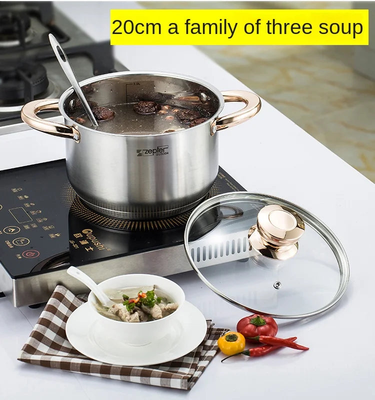 Stainless Steel Soup Pots – Induction & Steamer Options