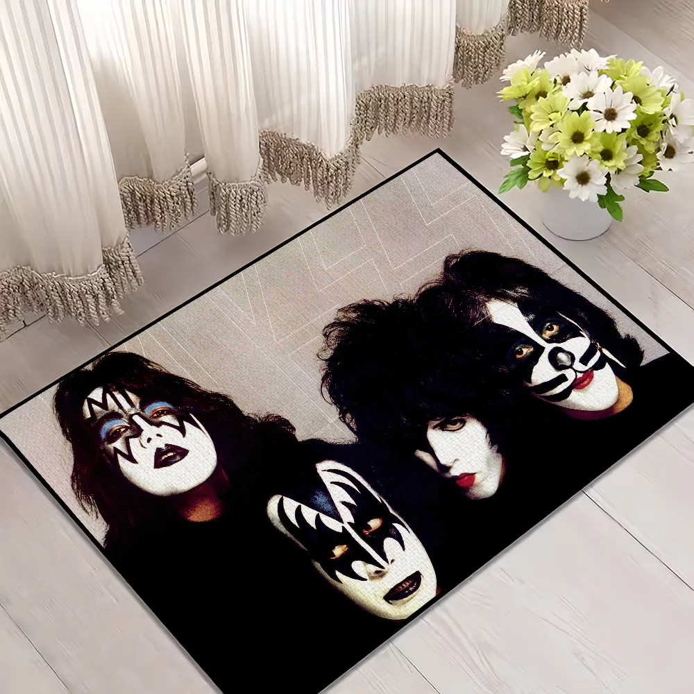 Rock Band KISS Doormat – Non-Slip Welcome Rug for Bedroom, Bathroom & Entryway