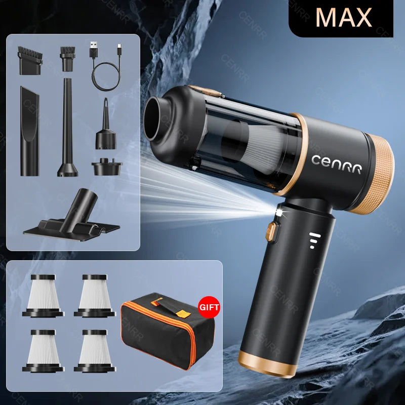 Cordless Car Vacuum & Blower – MAX Black & PRO Silver