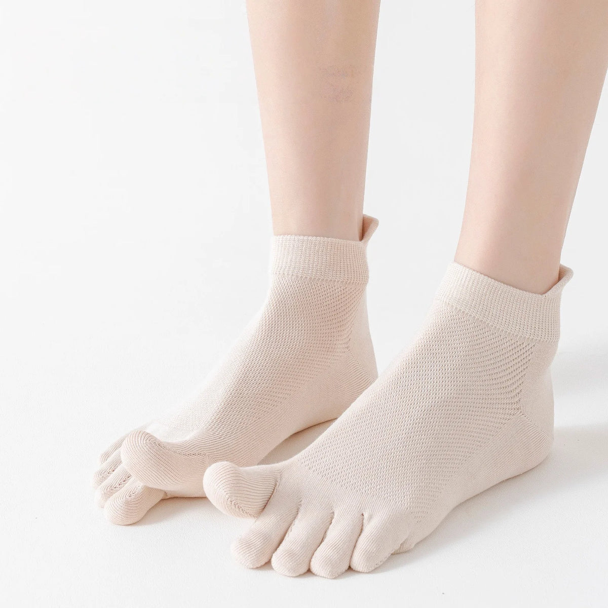 Women's Cotton Toe Socks – Breathable Mesh