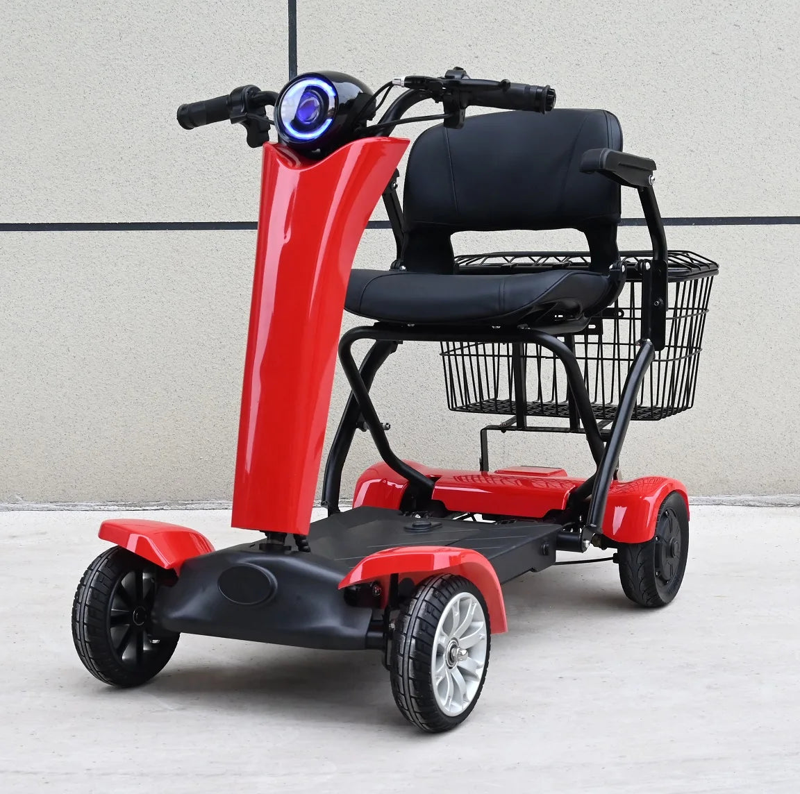 Foldable 4-Wheel Mobility Scooter – 250W Dual Motor, 20–50 km Range