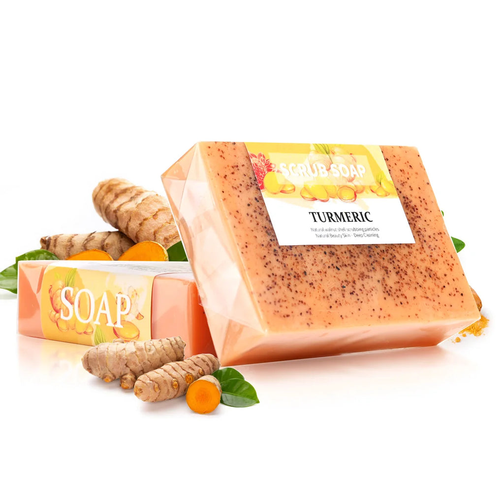 Organic Carrot Soap with Walnut Granules & Glycerin – Brightening Handmade Bar