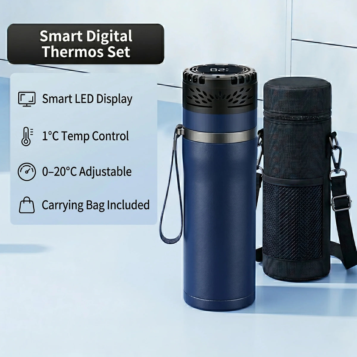 Smart Insulin Cooler Cup – Portable Medical Fridge with 0–20°C Digital Temperature Control for Diabetes & Insulin Pens