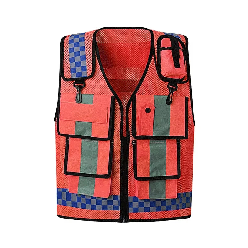Breathable Mesh Work Vest – Adjustable Utility Vest for Men