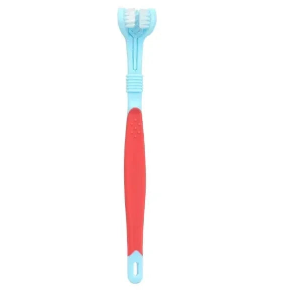 3-Sided Pet Toothbrush for Dogs & Cats