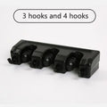 Wall Mounted Mop & Broom Holder — 3/4/5 Position Multi-Functional Storage Rack