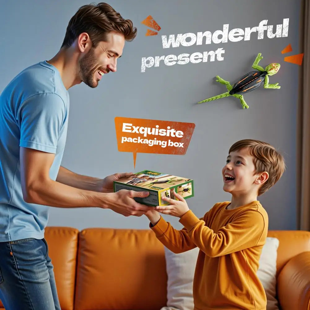 Wall Climbing RC Gecko Toy – Electric Remote Control Lizard Wall Crawler for Kids