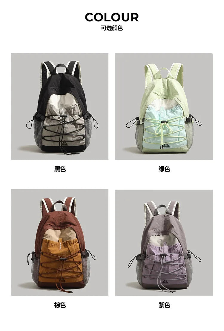 Women's Nylon Outdoor Backpack – Lightweight Hiking & Travel Bag