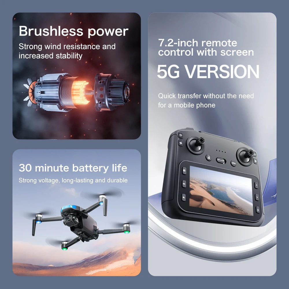S-X1 Camera Drone with Screen Remote