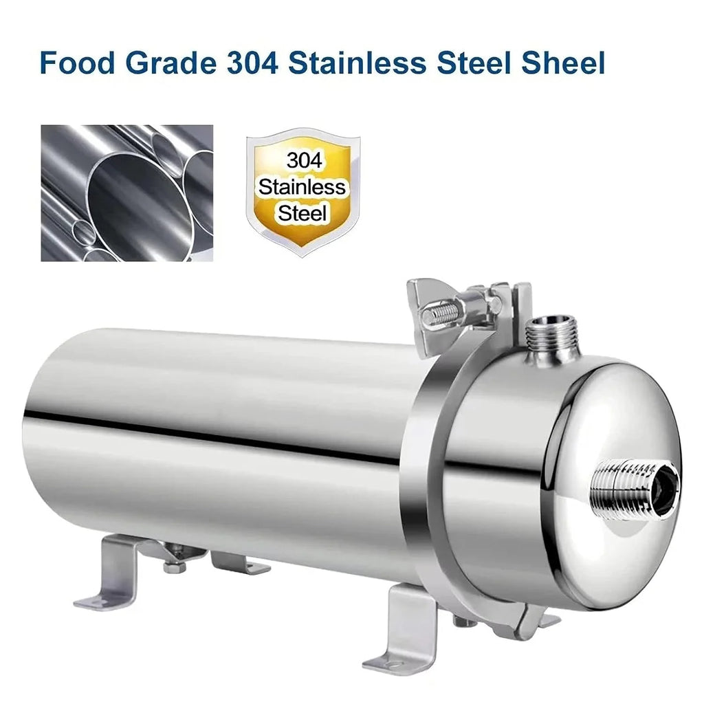 Whole House UF Water Purifier 1500L — 0.01μm Stainless Steel PVDF Membrane, Washable & Reusable
