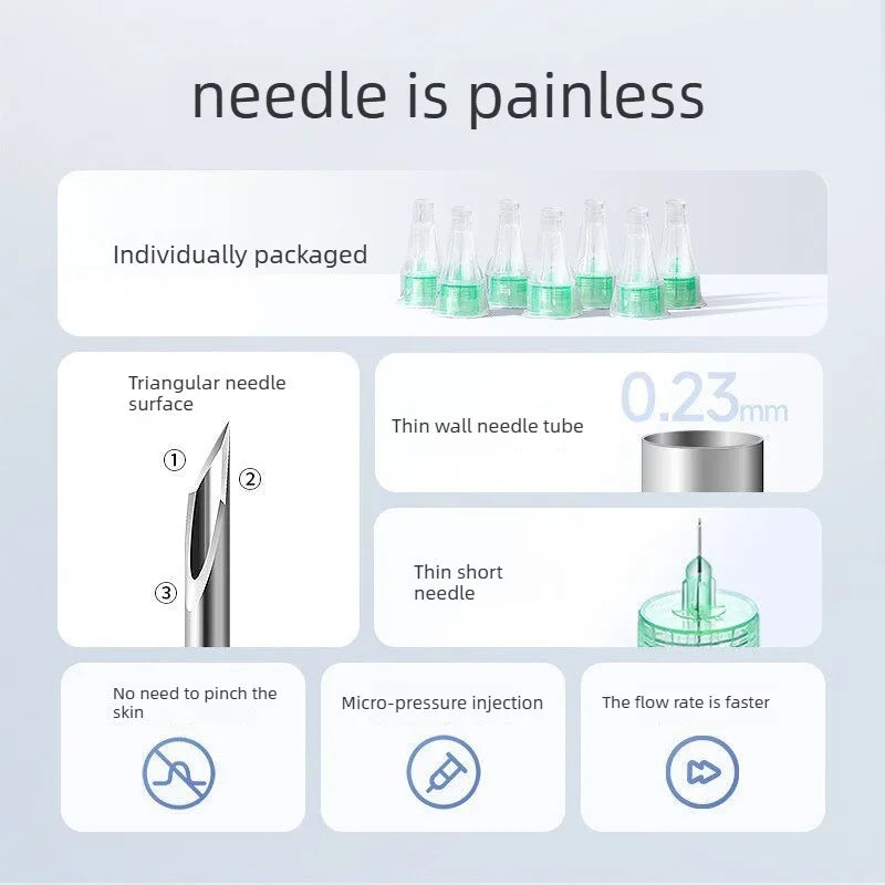 Disposable Insulin Pen Needles 4/6mm – 100PCS Universal Sterile Fine Needles