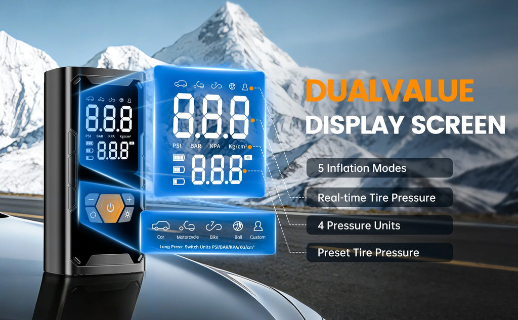Cordless Tire Inflator with Digital Gauge, 150 PSI