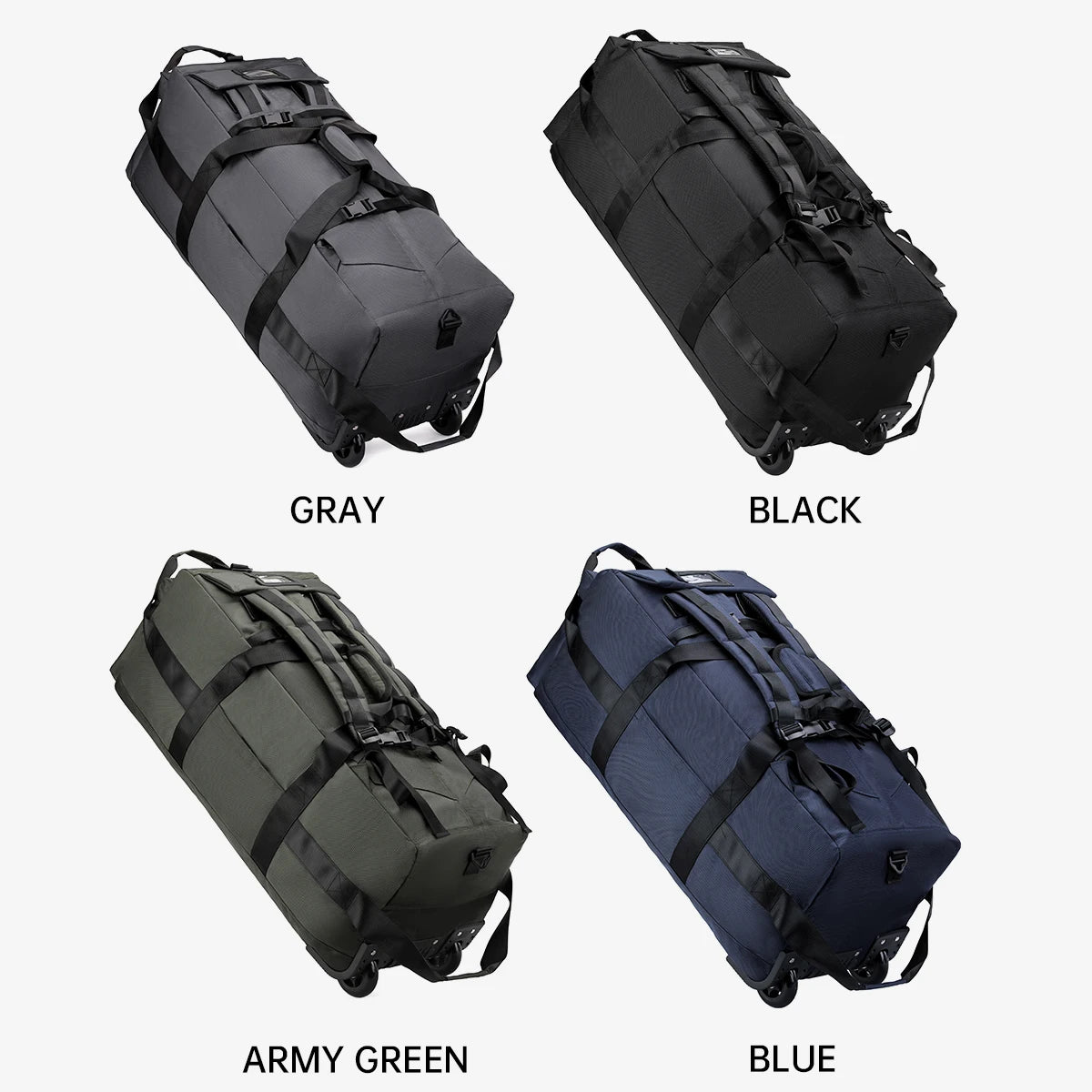 Large-Capacity Wheeled Travel Duffel Bag – Unisex Outdoor Luggage