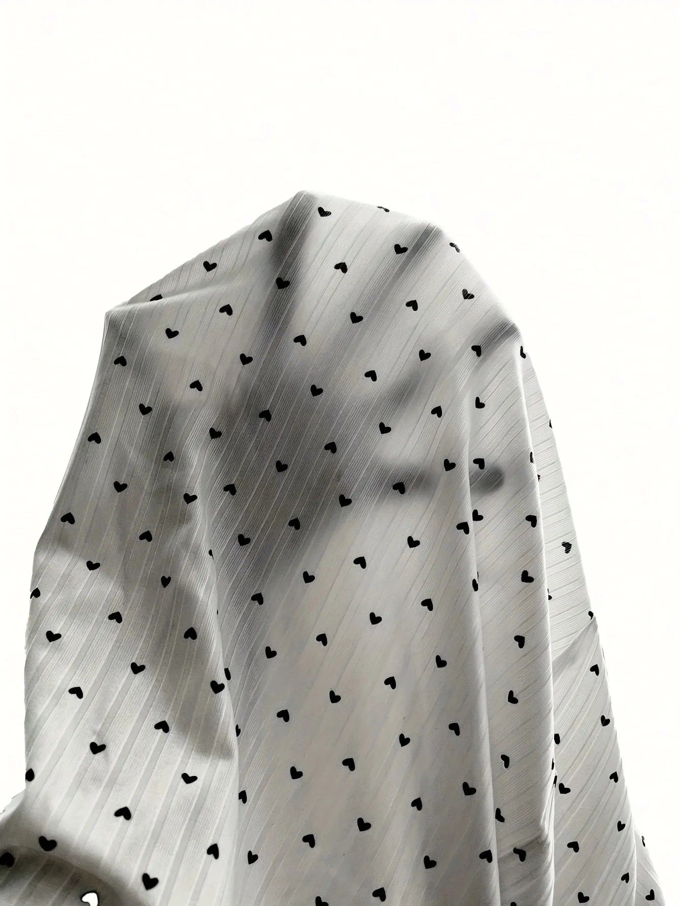 Heart Print Lace Trim Camisole Nightdress — Slim V-Neck Sleep Dress