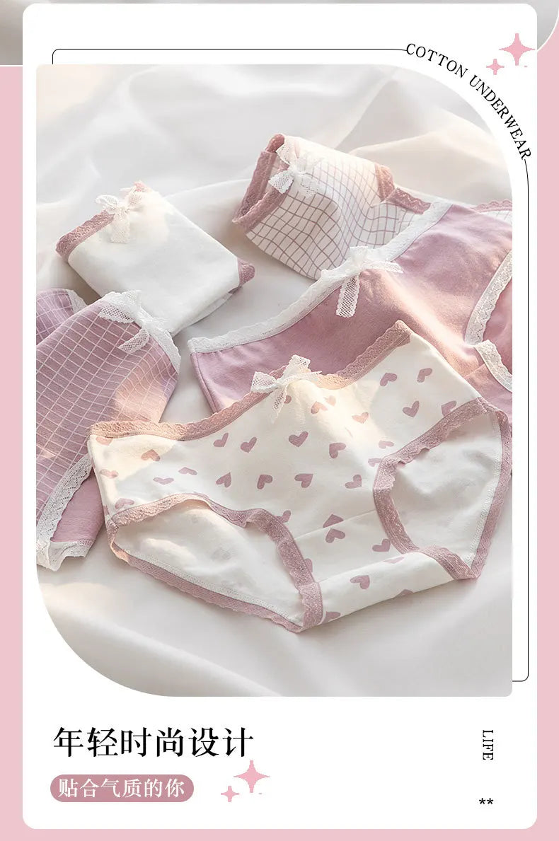 Women's Printed Cotton Stretch Briefs, 5-Pack