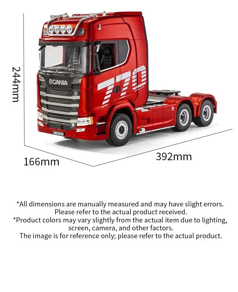 HUINA 1501 1:18 Scale RC Semi Trailer Truck with Sound & Lights – 770S Flatbed Engineering Model