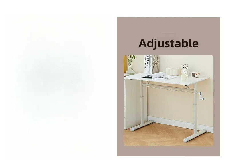 Hand Crank Adjustable Height Desk Computer Desk & Office  Ergonomic Study Table Home Office Writing Gaming Desk for Kids Adults