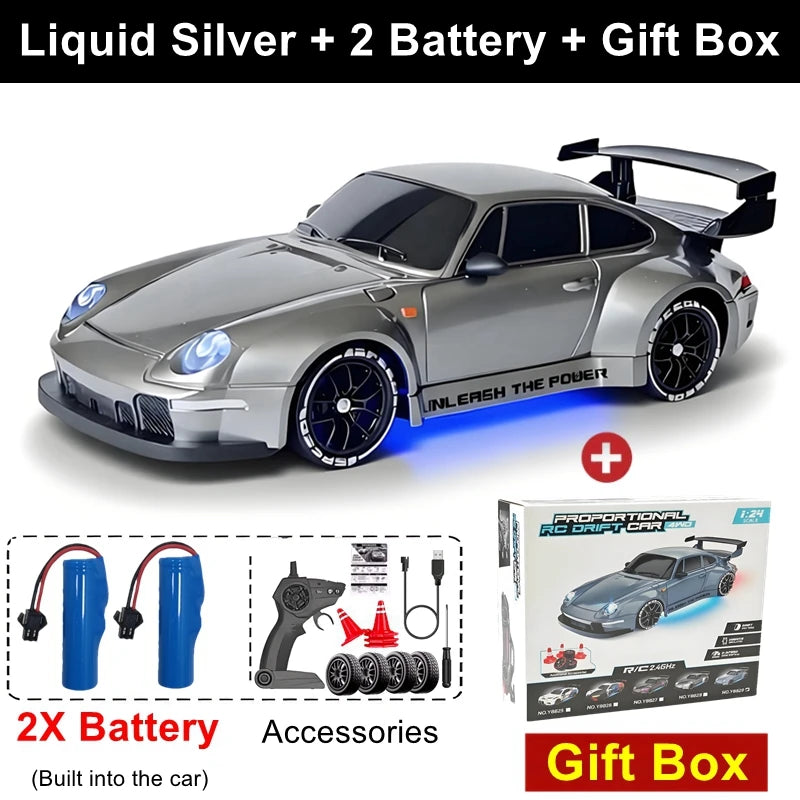 1:24 Scale 4WD RC Drift Car – High Speed Mini Remote Control Racing Car