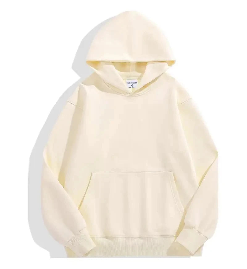 Men's Heavyweight Hoodie – 500GSM Thick Cotton Pullover Sweatshirt