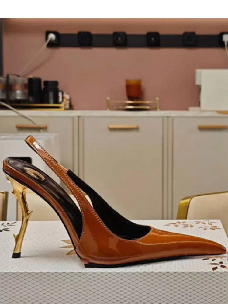 Women's Stiletto Pointed Toe Party Sandals — Sizes 34-48
