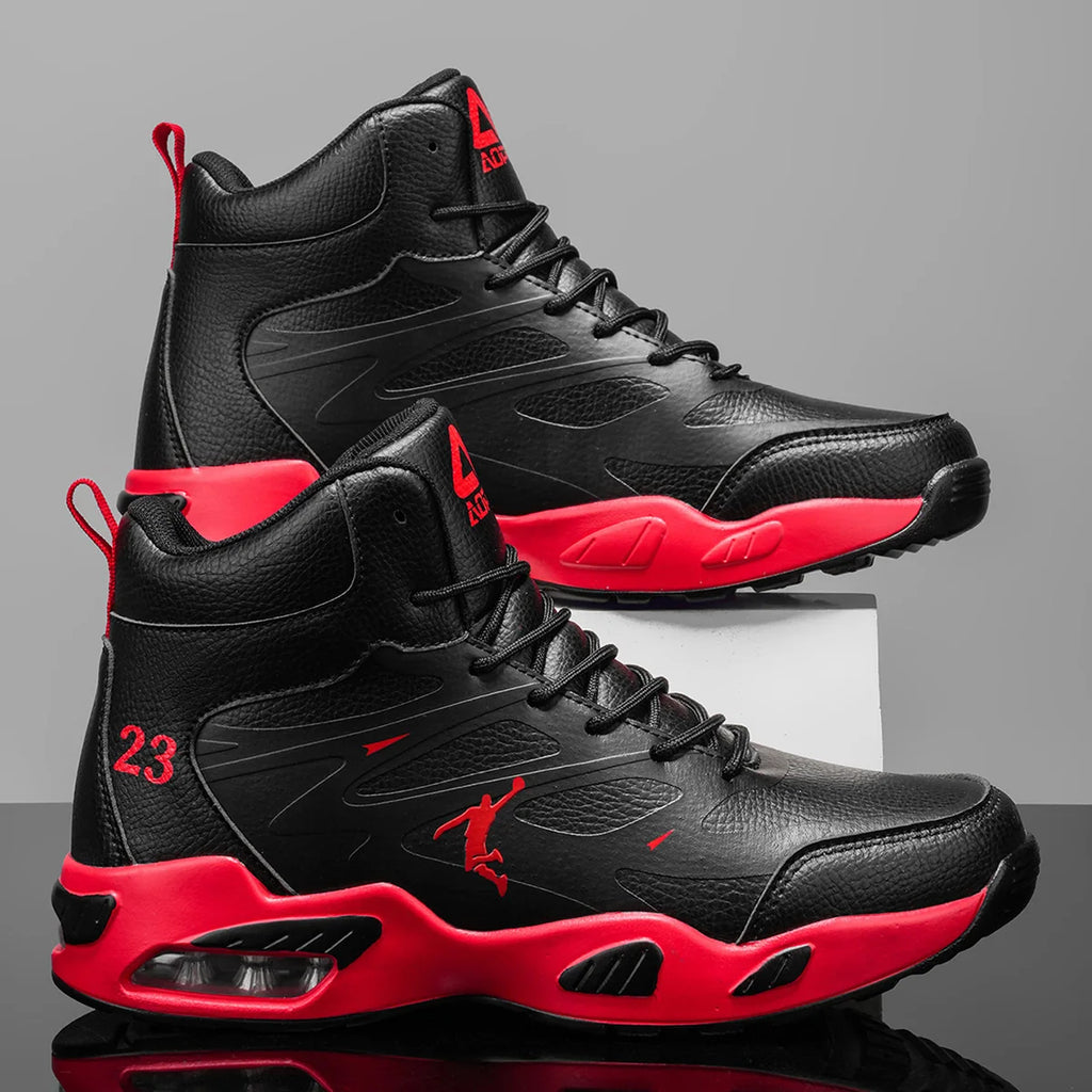 Men's High-Top Air Cushion Basketball Shoes – Non-Slip Breathable Sneakers