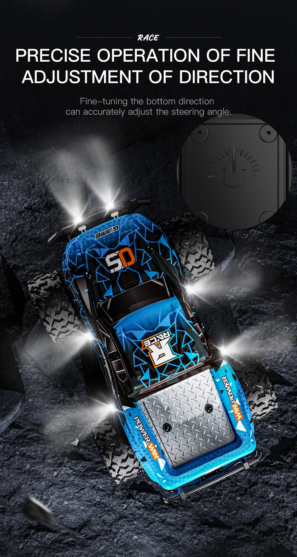 ZWN 1:16 / 1:20 Scale 2.4G RC Off-Road Climbing Car with LED Light – Multi-Model Kids Gift