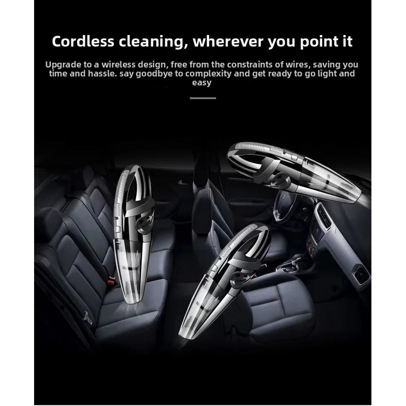 Cordless Handheld Vacuum Cleaner – Cyclonic Suction, Rechargeable, for Pet Hair & Home