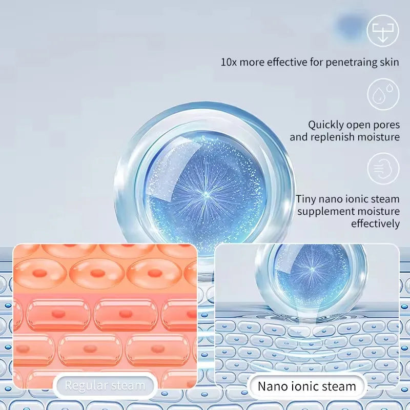 Ozone Facial Steamer & Cold Mist Sprayer – 3-in-1 Hot Steam, Cold Mist & Hair Baking Oil Spa Beauty Device