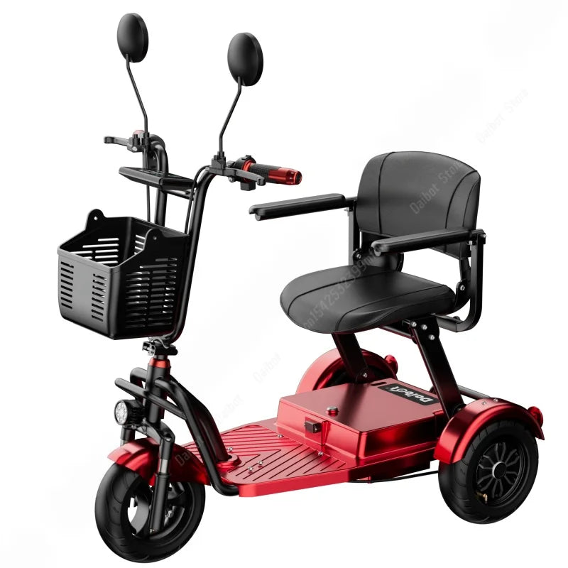 Foldable 3-Wheel Mobility Scooter – Dual 500W, 40 km Range