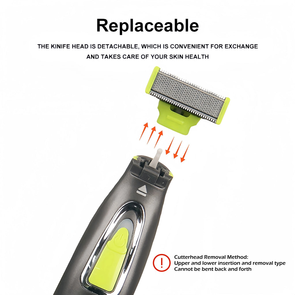 MLG Portable Full Body Electric Shaver – T-Blade, Wet & Dry, USB Rechargeable, Washable