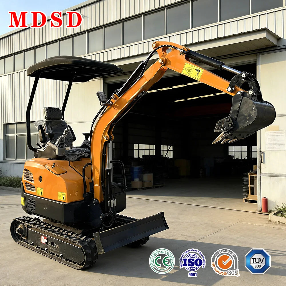 1.2 Ton Mini Excavator – EPA Euro 5 Kubota Engine Small Digger with Attachments